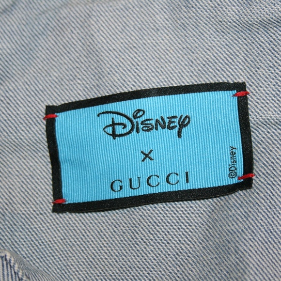 Gucci x Disney Men's Donald Duck Flash Embroidered Denim Jacket - Picture 2 of 4